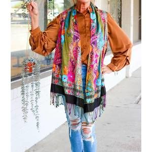 NEW BOK colorful floral multi-reversible kimono in multi